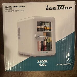 White Beauty & Mini Fridge Ice Blue